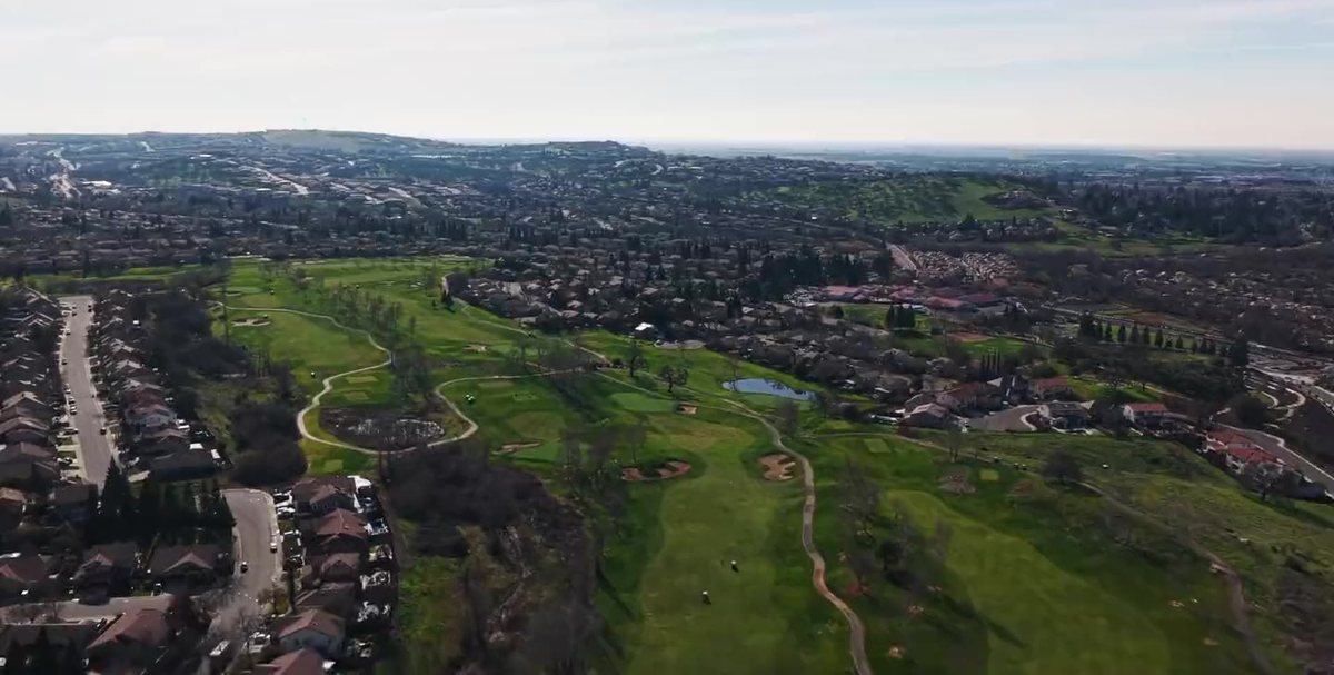 El Dorado Hills from the air, the rooflines and ridgelines that make every valuation here a local question